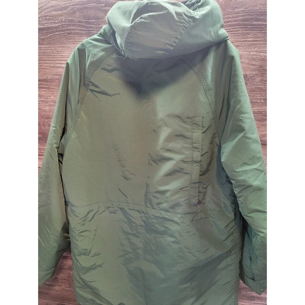 Vintage LL Bean Baxter State Parka Jacket Mens Large USA Made Hooded Coat Green